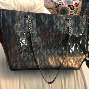 Michael Kors gunmetal handbag